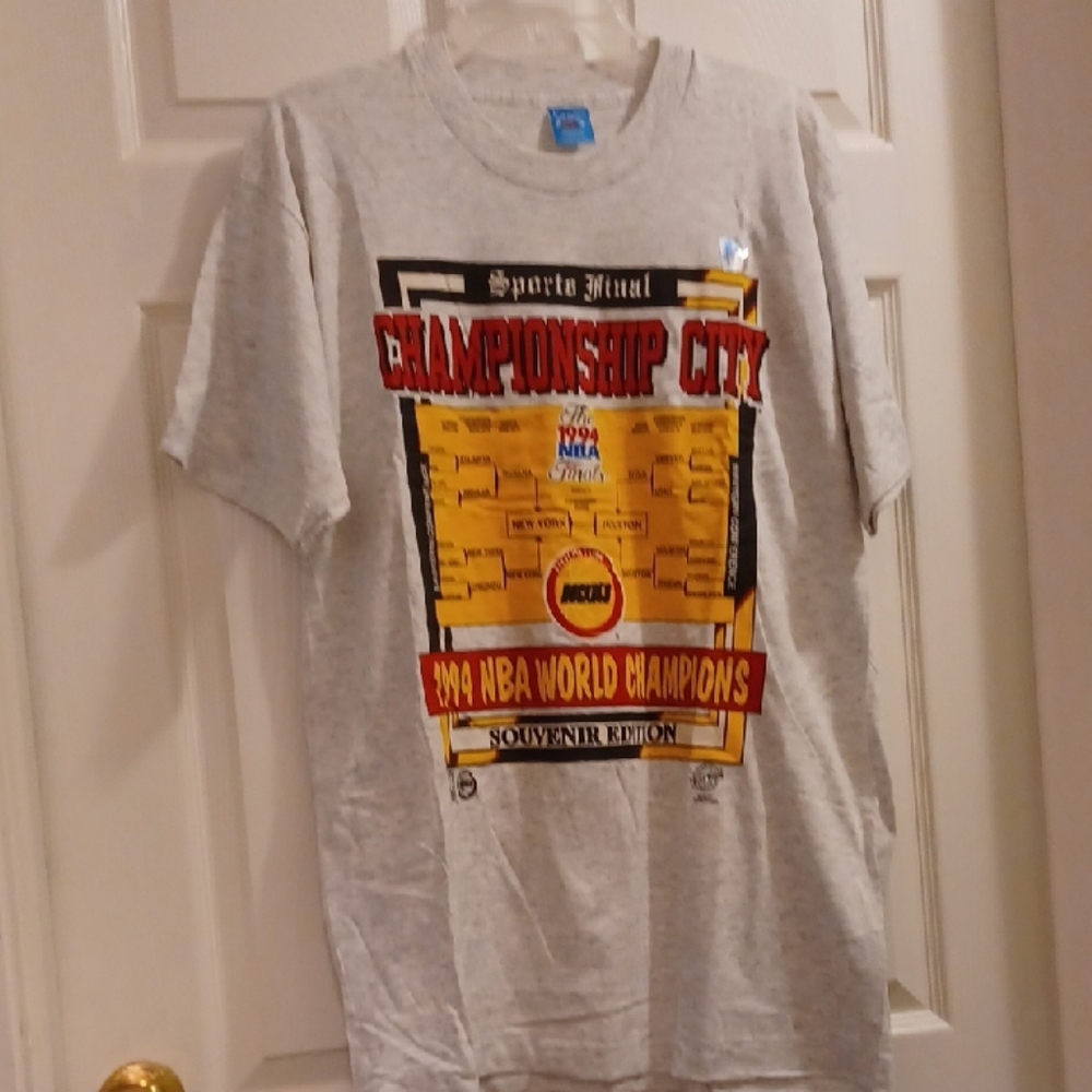 1994 NBA World Chamionship Finals Bracket Souvenier Edition T Shirt 'L' New